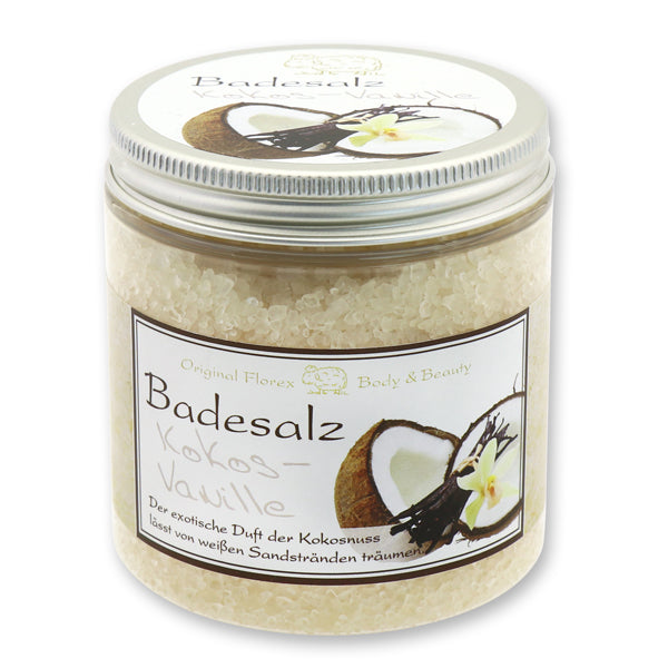 Badesalz 300g in der Dose modern, Kokos-Vanille 1 Körperpflege Badesalz bei Zeit für mich...