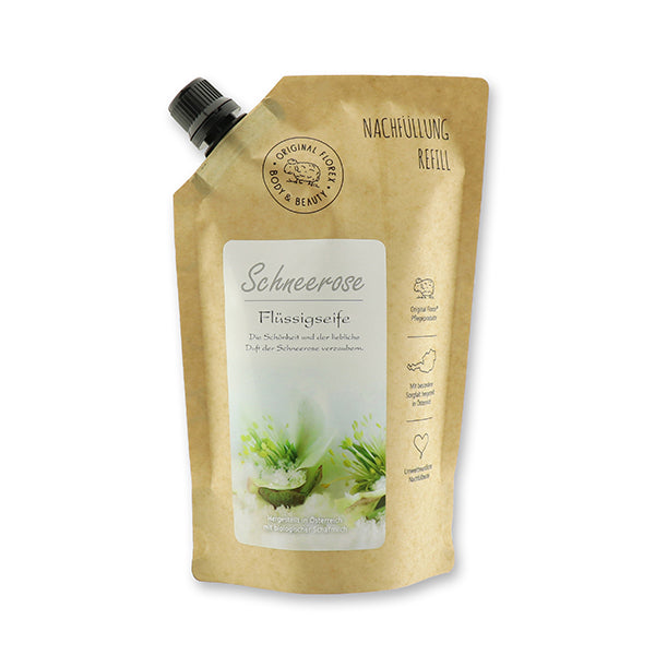Flüssigseife im Refill- Beutel 500ml Schneerose 1 Körperpflege Flüssigseife bei Zeit für mich...