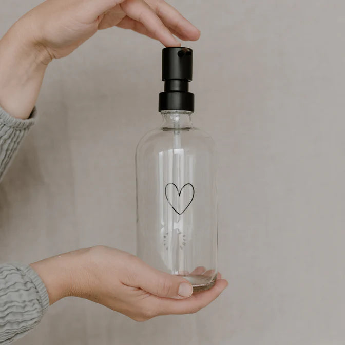 Seifenspender Herz transparent 500ml 2 Badzubehör Badzubehör, Lifestyle, Seifenspender bei Zeit für mich...