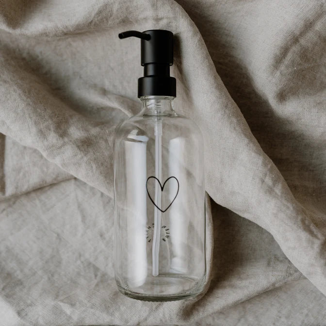 Seifenspender Herz transparent 500ml 1 Badzubehör Badzubehör, Lifestyle, Seifenspender bei Zeit für mich...