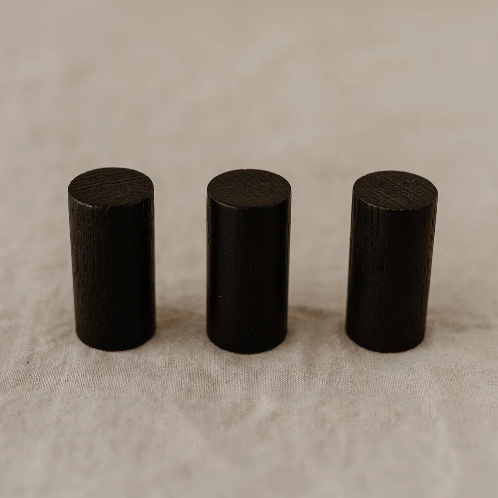 Wandhaken schwarz im 3er Set