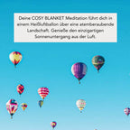 COSY BLANKET MEDITATION: Heißluftballonfahrt 3 Vitalität Geschenkideen, Raumduft, Scentorie bei Zeit für mich...