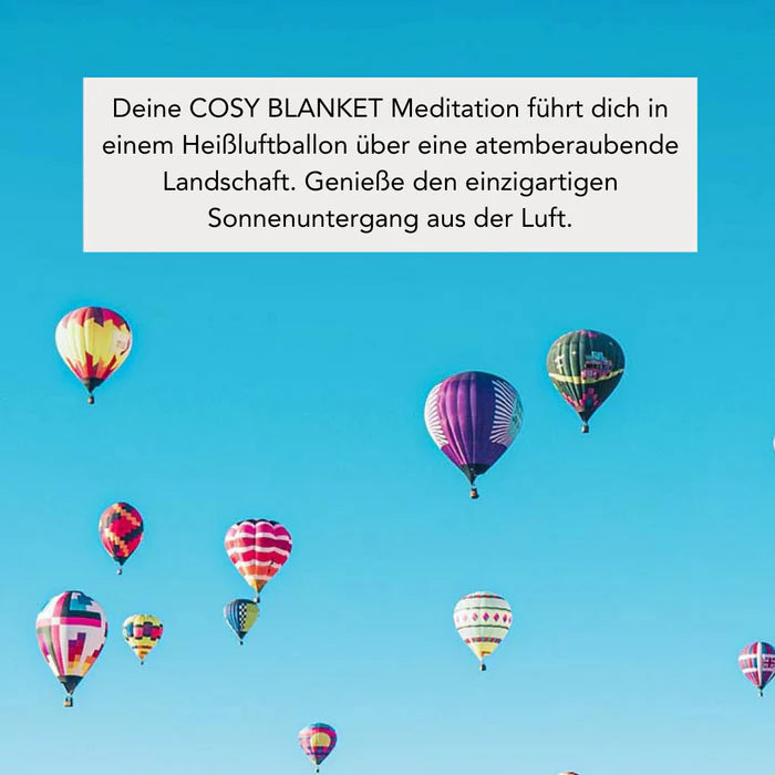 COSY BLANKET MEDITATION: Heißluftballonfahrt 3 Vitalität Geschenkideen, Raumduft, Scentorie bei Zeit für mich...