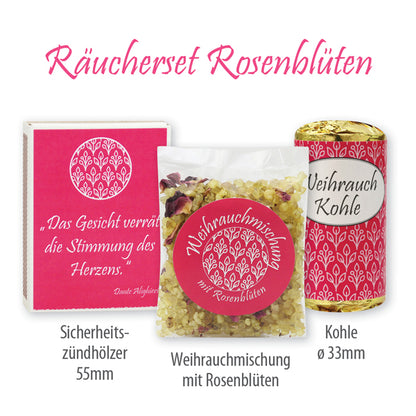 Räucherset, Rosenblüten