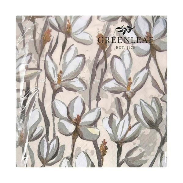 Greenleaf  Magnolia Servietten - je 20 Servietten -33x 33 cm