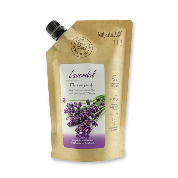 Flüssigseife im Refill- Beutel 500ml Lavendel 1 Körperpflege Flüssigseife bei Zeit für mich...