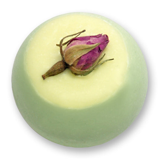 Florex Badebutter-Kugel mit Schafmilch 50g, Rosenknospe/Rose
