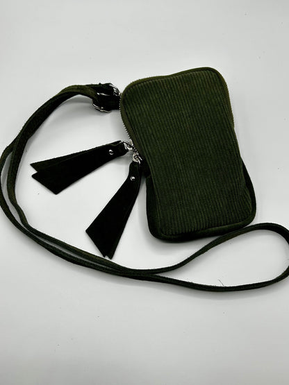 Handytasche in Cordstoff