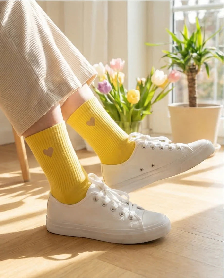 Dailysocks HIÄRTKEN 1.0 - zartgelb