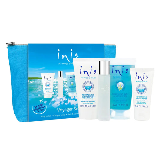 Inis-Geschenkset für Reisende Duschgel Handcreme Body Lotion 