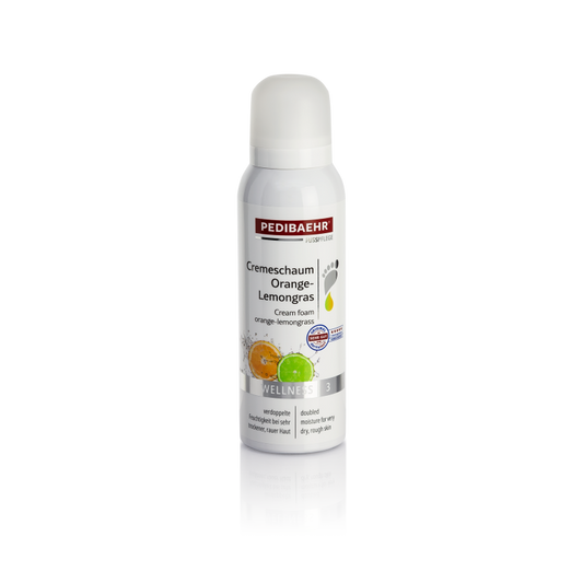 Pedibaehr Cremeschaum Orange- Lemongras 125 ml Fusspflege