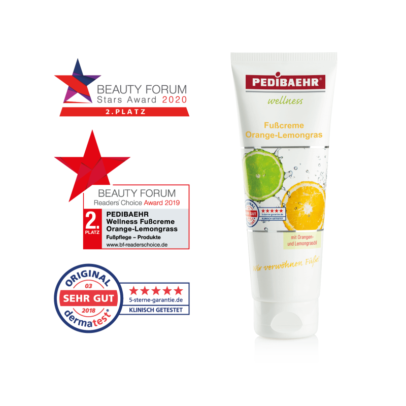 Fußcreme Orange- Lemongras 125 ml 1 Körperpflege Deocreme bei Zeit für mich...