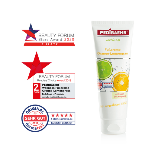 Pedibaehr Fußcreme Orange- Lemongras 125 ml Fusspflege Creme