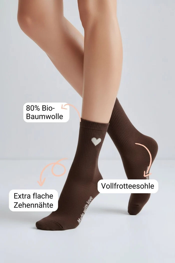 DAILYSOCKS HIÄRTKEN 1.0 - schoko