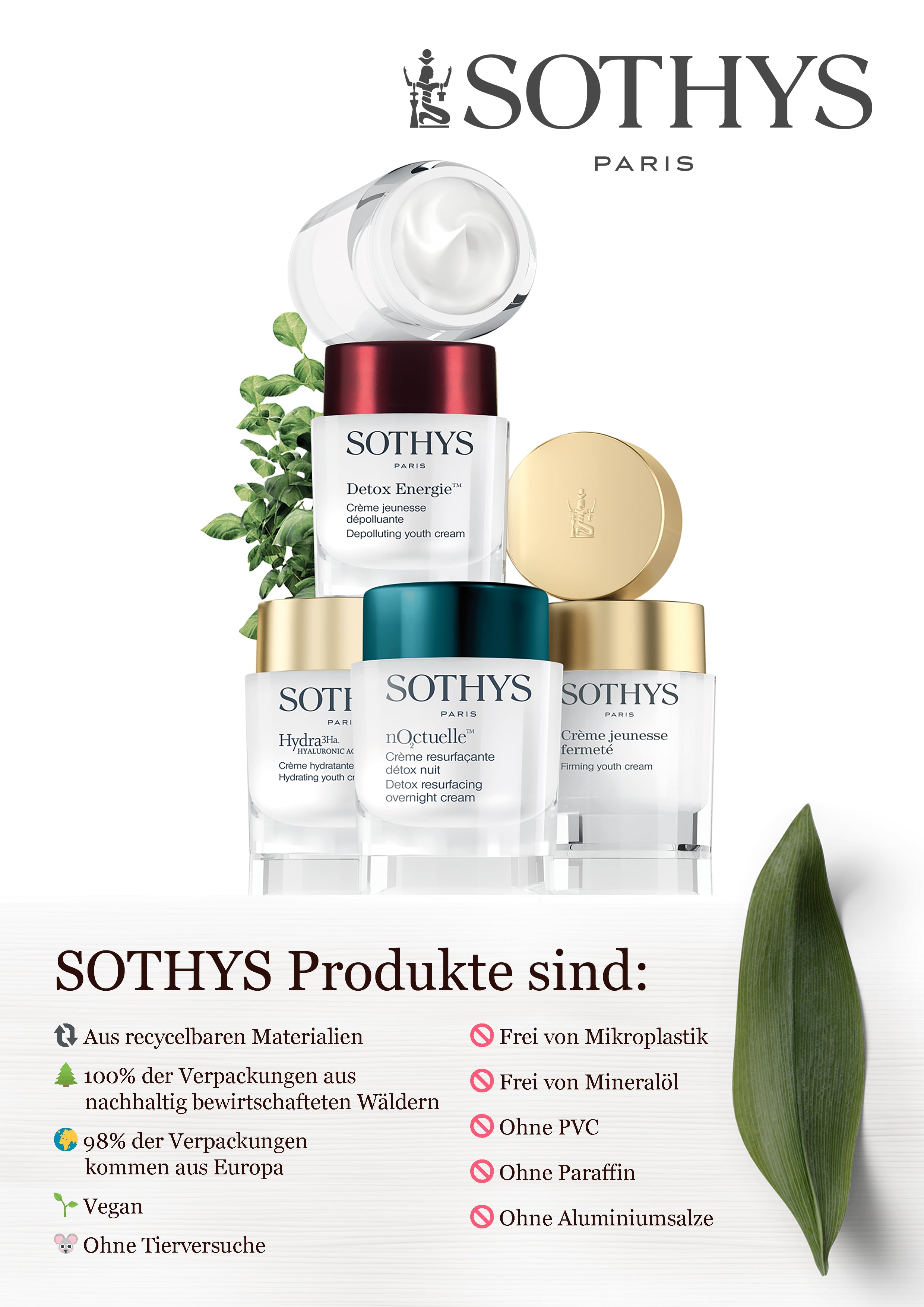 Infos zur Nachhaltigkeit von Sothys Produkten