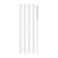 Strohhalme Punkte schwarz aus Glas 20cm im 4er Set 1 Lifestyle Lifestyle bei Zeit für mich...