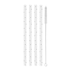 Strohhalme Punkte schwarz aus Glas 20cm im 4er Set 1 Lifestyle Lifestyle bei Zeit für mich...