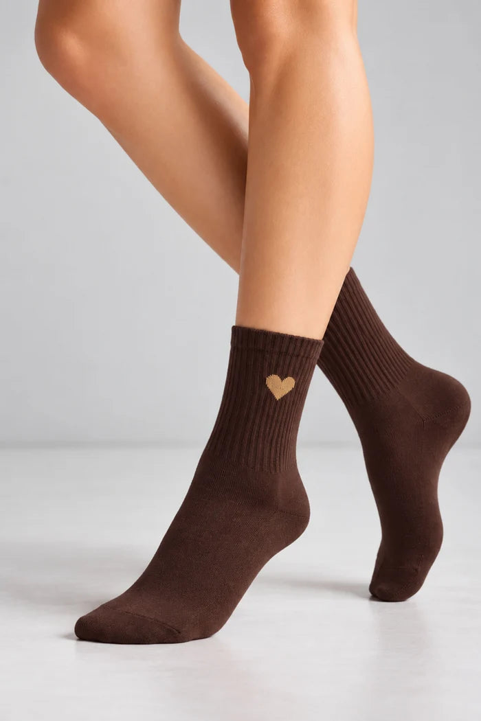 DAILYSOCKS HIÄRTKEN 1.0 - schoko